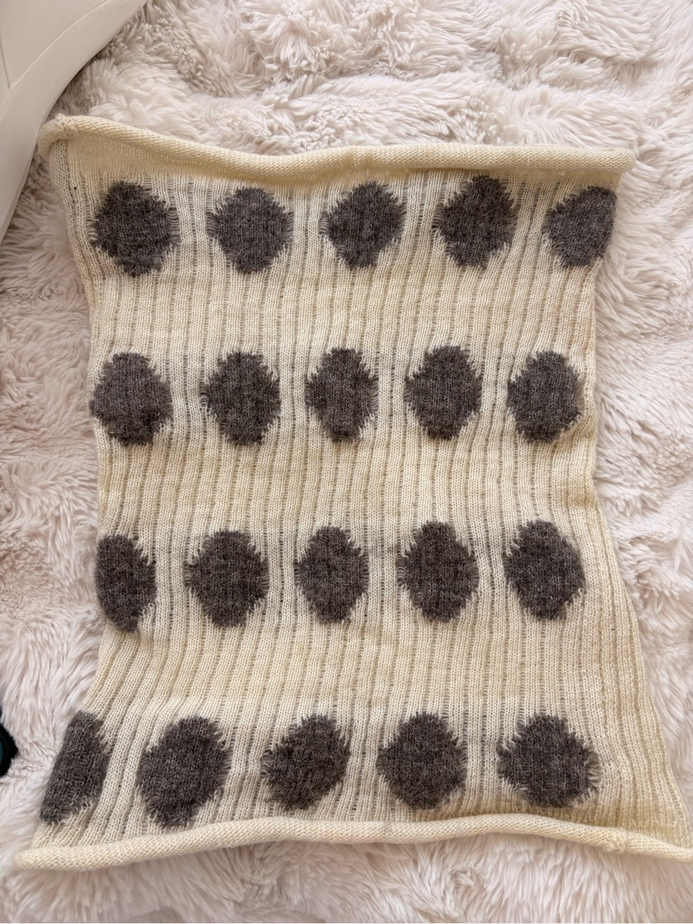 Handmade Mohair Polka Dot Tube Top